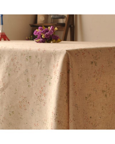 Fata de masa 220*140cm 田园棉麻青荷桌布
